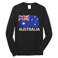 Australian Flag Vintage Made In Australia Gift Long Sleeve Shirt