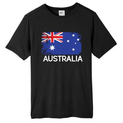 Australian Flag Vintage Made In Australia Gift Tall Fusion ChromaSoft Performance T-Shirt