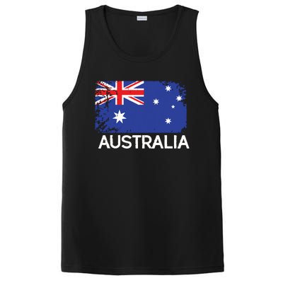 Australian Flag Vintage Made In Australia Gift PosiCharge Competitor Tank