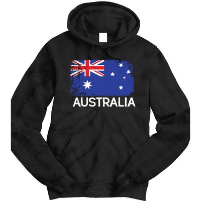 Australian Flag Vintage Made In Australia Gift Tie Dye Hoodie