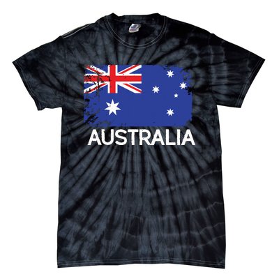 Australian Flag Vintage Made In Australia Gift Tie-Dye T-Shirt