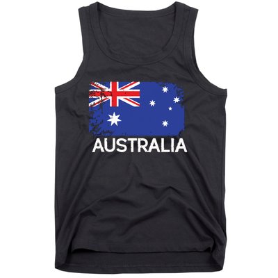 Australian Flag Vintage Made In Australia Gift Tank Top