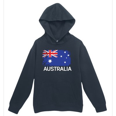 Australian Flag Vintage Made In Australia Gift Urban Pullover Hoodie