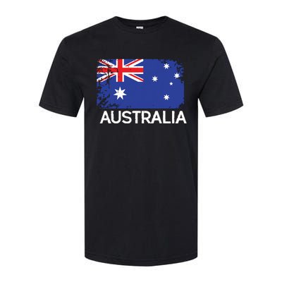 Australian Flag Vintage Made In Australia Gift Softstyle CVC T-Shirt