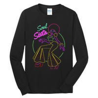 Artsy Funk Vintage 70s Costume Afro Soul Music Tall Long Sleeve T-Shirt