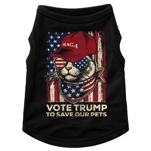 American Flag Vote Trump To Save Our Pets 2024 Doggie Tank