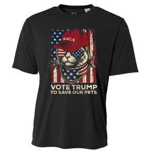 American Flag Vote Trump To Save Our Pets 2024 Cooling Performance Crew T-Shirt