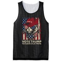 American Flag Vote Trump To Save Our Pets 2024 Mesh Reversible Basketball Jersey Tank