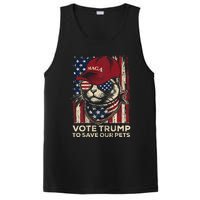 American Flag Vote Trump To Save Our Pets 2024 PosiCharge Competitor Tank