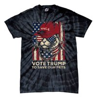 American Flag Vote Trump To Save Our Pets 2024 Tie-Dye T-Shirt