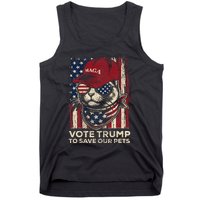 American Flag Vote Trump To Save Our Pets 2024 Tank Top