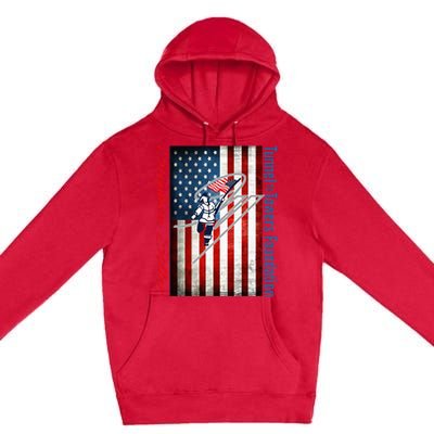 American Flag Vintage Stephen Siller Tunnel To Towers Premium Pullover Hoodie