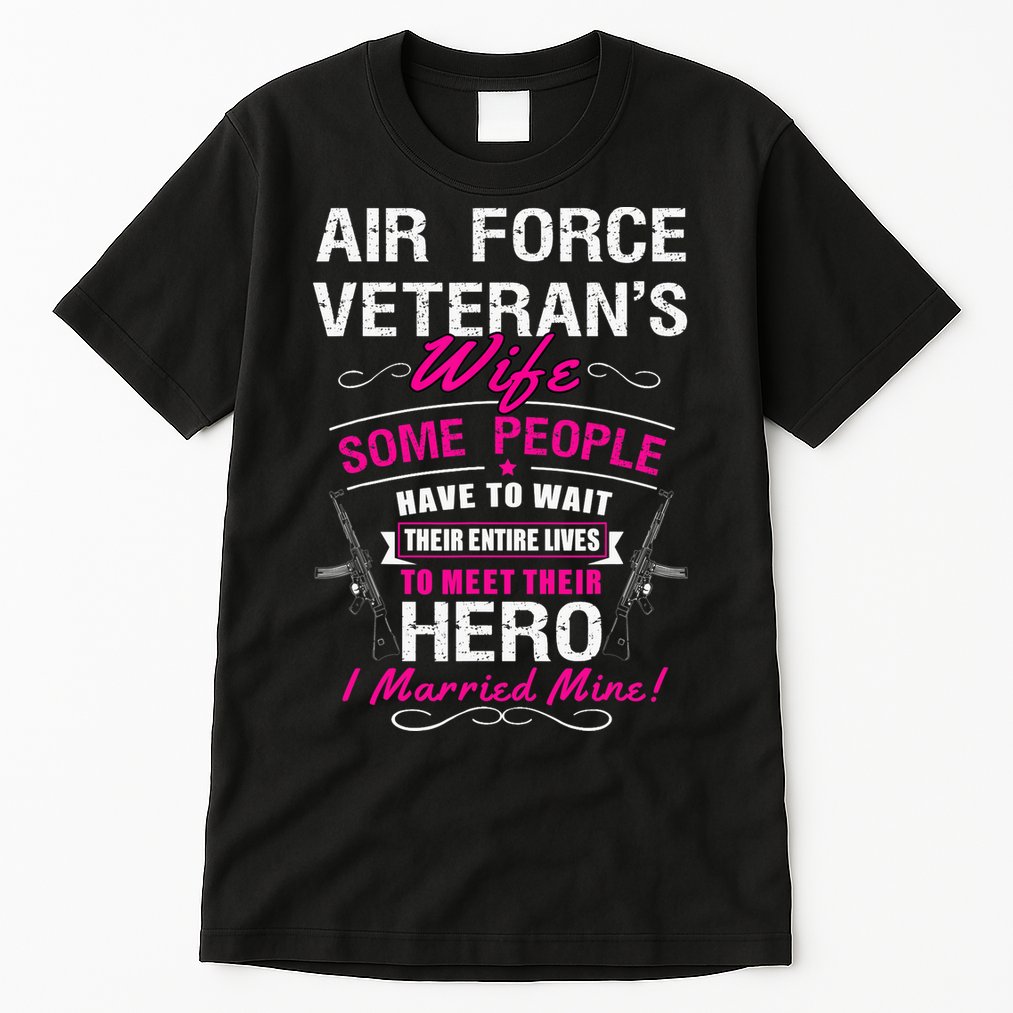 Air Force Veteran's Wife Tall T-Shirt
