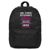 Air Force Veteran's Wife 16 in Basic Backpack