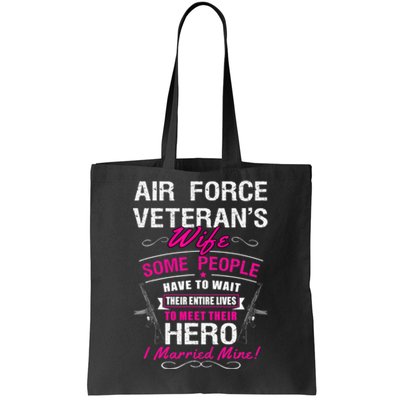 Air Force Veteran's Wife Tote Bag