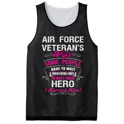 Air Force Veteran's Wife Mesh Reversible Basketball Jersey Tank