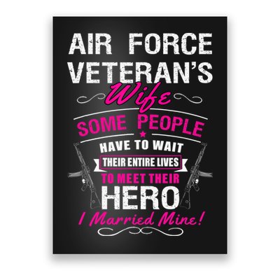 Air Force Veteran's Wife Poster