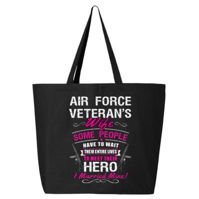 Air Force Veteran's Wife 25L Jumbo Tote