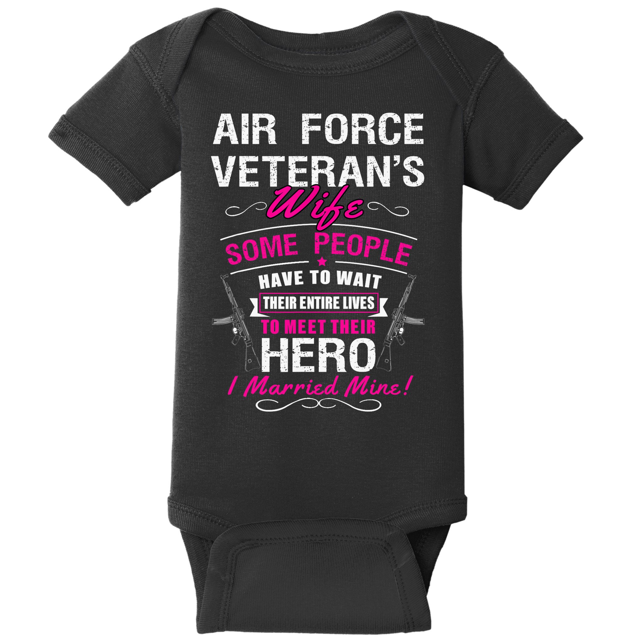 Air Force Veteran's Wife Baby Bodysuit