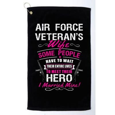 Air Force Veteran's Wife Golf Towel