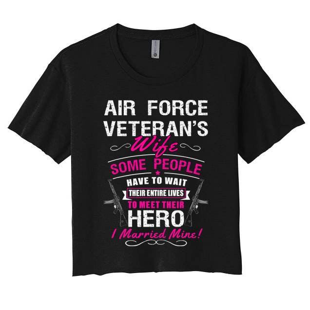 Air Force Veteran's Wife Crop Top