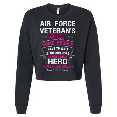 Air Force Veteran's Wife Cropped Pullover Crew