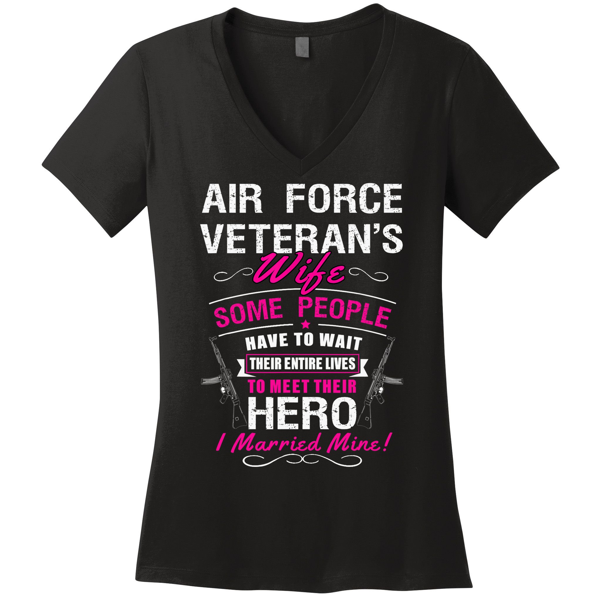 Air Force Veteran's Wife Women's V-Neck T-Shirt