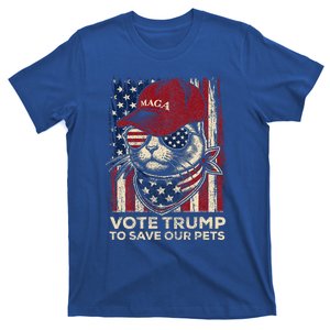 American Flag Vote Trump To Save Our Pets 2024 T-Shirt