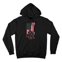 American Flag Viking Valknut Nordic Rune Celtic American Hoodie