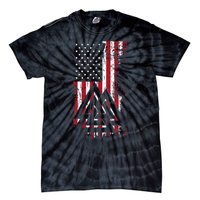 American Flag Viking Valknut Nordic Rune Celtic American Tie-Dye T-Shirt