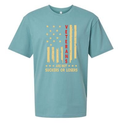 American Flag Veterans Are Not Losers Or Suckers Gift Sueded Cloud Jersey T-Shirt