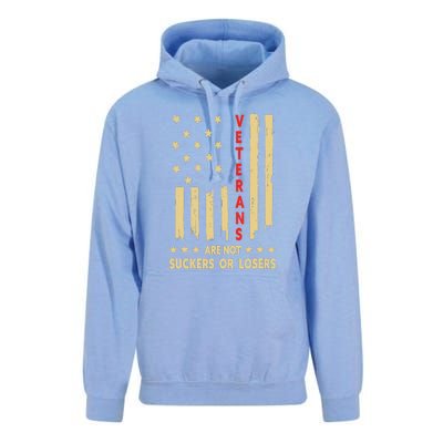 American Flag Veterans Are Not Losers Or Suckers Gift Unisex Surf Hoodie