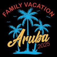 Aruba Family Vacation 2025 Family Vacation Souvenir Summer Flatbill Hat