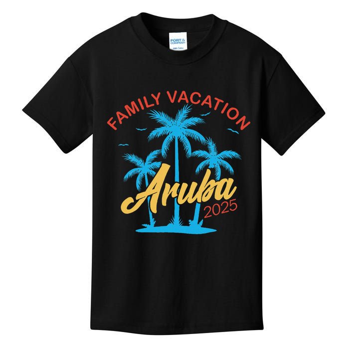 Aruba Family Vacation 2025 Family Vacation Souvenir Summer Kids T-Shirt