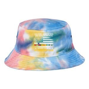 American Flag Veterans Day Patriotic Vietnam Veteran Grandpa Gift Tie Dye Newport Bucket Hat