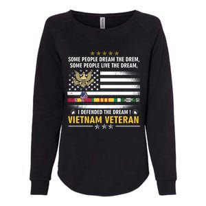 American Flag Veterans Day Patriotic Vietnam Veteran Grandpa Gift Womens California Wash Sweatshirt