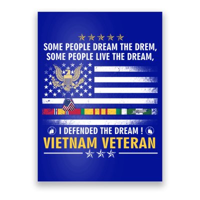 American Flag Veterans Day Patriotic Vietnam Veteran Grandpa Gift Poster