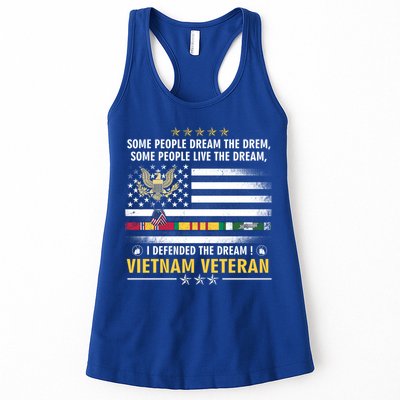 American Flag Veterans Day Patriotic Vietnam Veteran Grandpa Gift Womens Tank Top