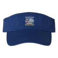 American Flag Veterans Day Patriotic Vietnam Veteran Grandpa Gift Valucap Bio-Washed Visor