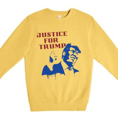 American Flag Vintage Trump 2024 Premium Crewneck Sweatshirt