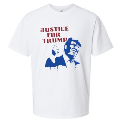 American Flag Vintage Trump 2024 Sueded Cloud Jersey T-Shirt