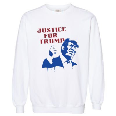 American Flag Vintage Trump 2024 Garment-Dyed Sweatshirt