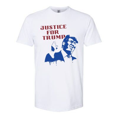 American Flag Vintage Trump 2024 Softstyle CVC T-Shirt