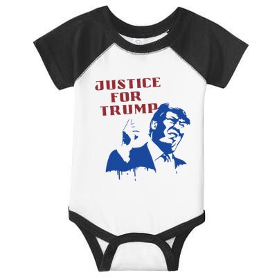 American Flag Vintage Trump 2024 Infant Baby Jersey Bodysuit