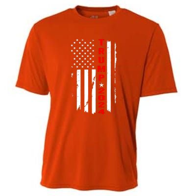 American Flag Vintage Trump 2024 Cooling Performance Crew T-Shirt