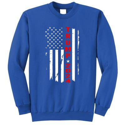 American Flag Vintage Trump 2024 Sweatshirt