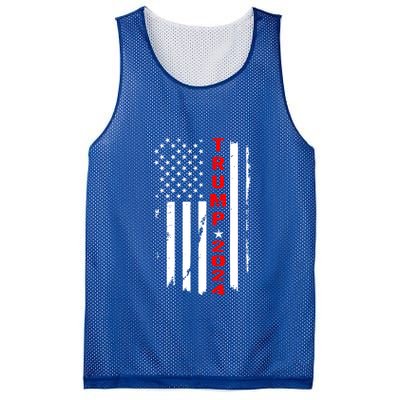 American Flag Vintage Trump 2024 Mesh Reversible Basketball Jersey Tank