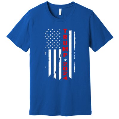 American Flag Vintage Trump 2024 Premium T-Shirt