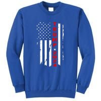 American Flag Vintage Trump 2024 Tall Sweatshirt