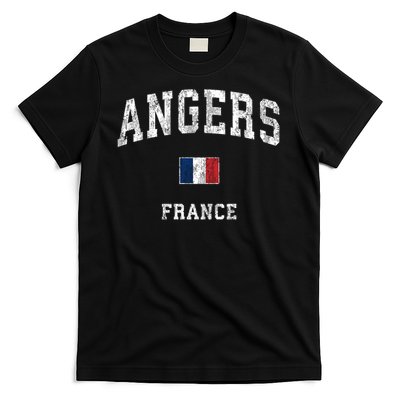 Angers France Vintage Athletic Sports T-Shirt